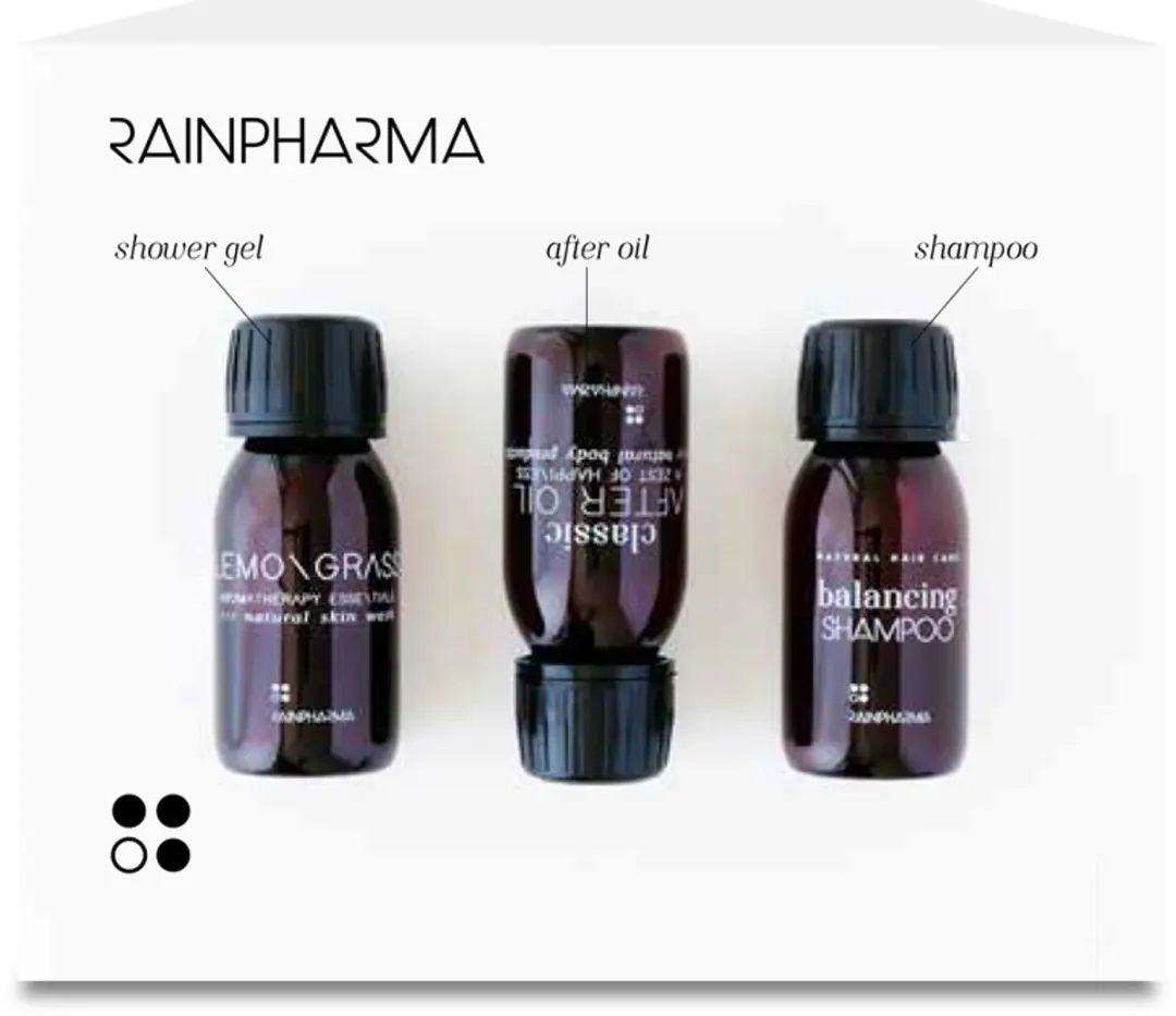 RainPharma Shower Set - Huidverzorging 3x60ml - Lemongrass & Balancing