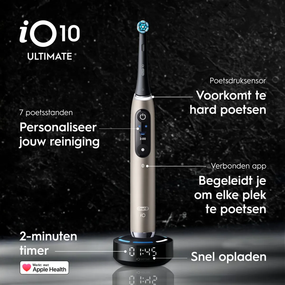 Oral-B iO10 Elektrische Tandenborstel - Goud