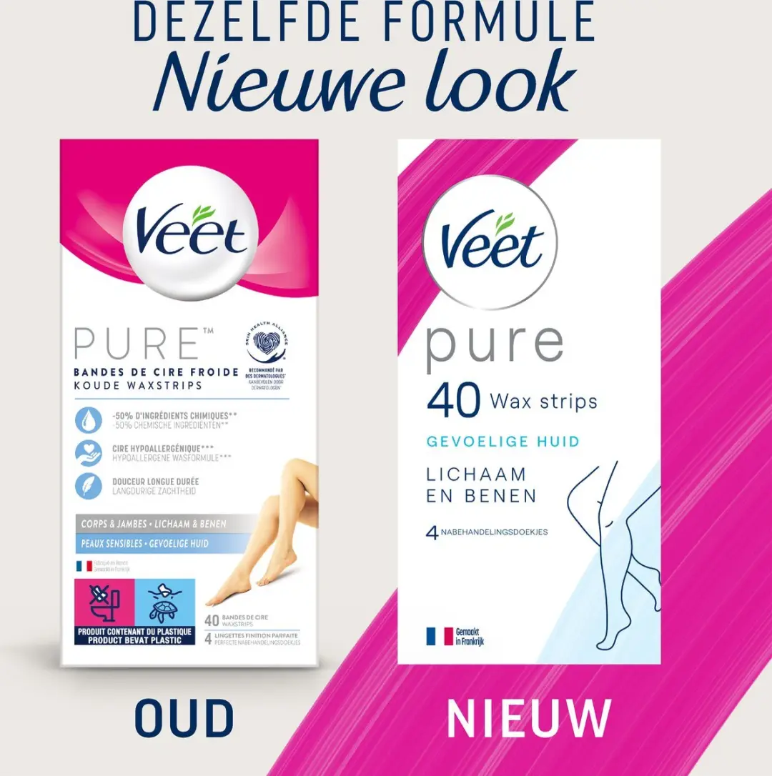 Veet Ontharingsstrips Hypoallergene Minima - 40 Stuks