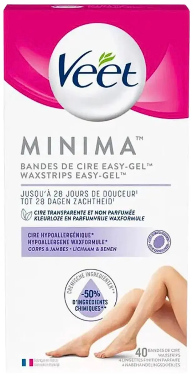 Veet Ontharingsstrips Hypoallergene Minima - 40 Stuks
