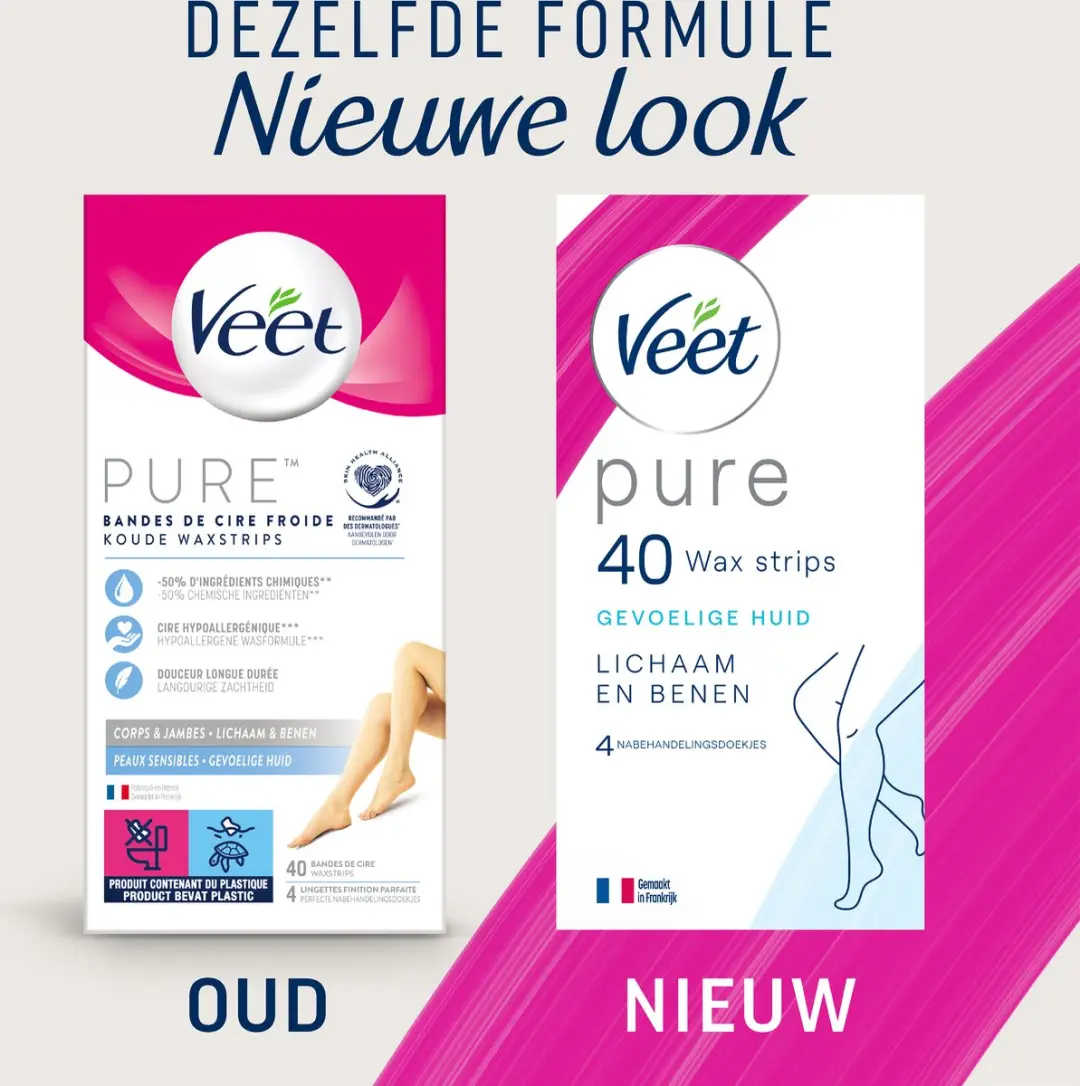 Veet Ontharingsstrips Hypoallergene Minima - 40 Stuks
