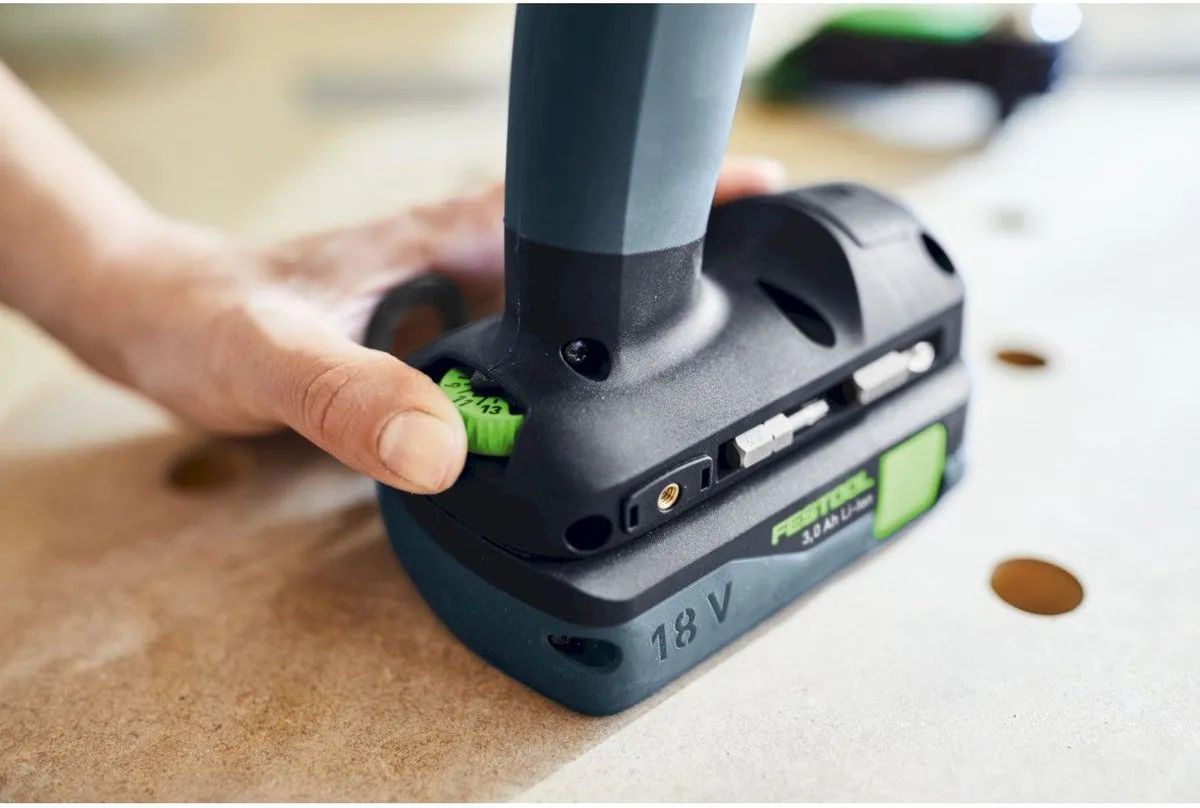 Festool TXS 18 C 3,0-Plus Accu Schroefboormachine 18V - 2x Accu 3,0Ah