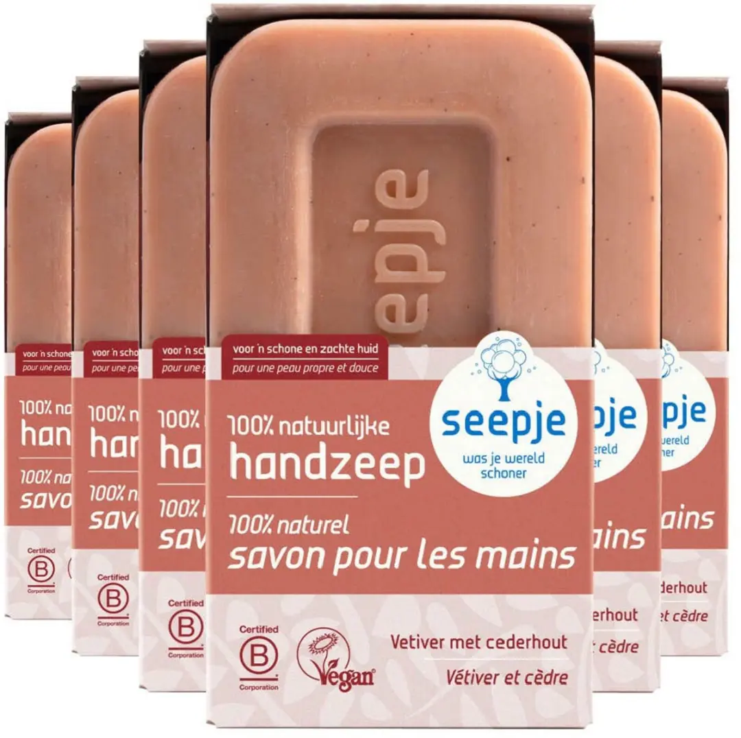 Seepje Vaste Handzeep Vetiver met Cederhout