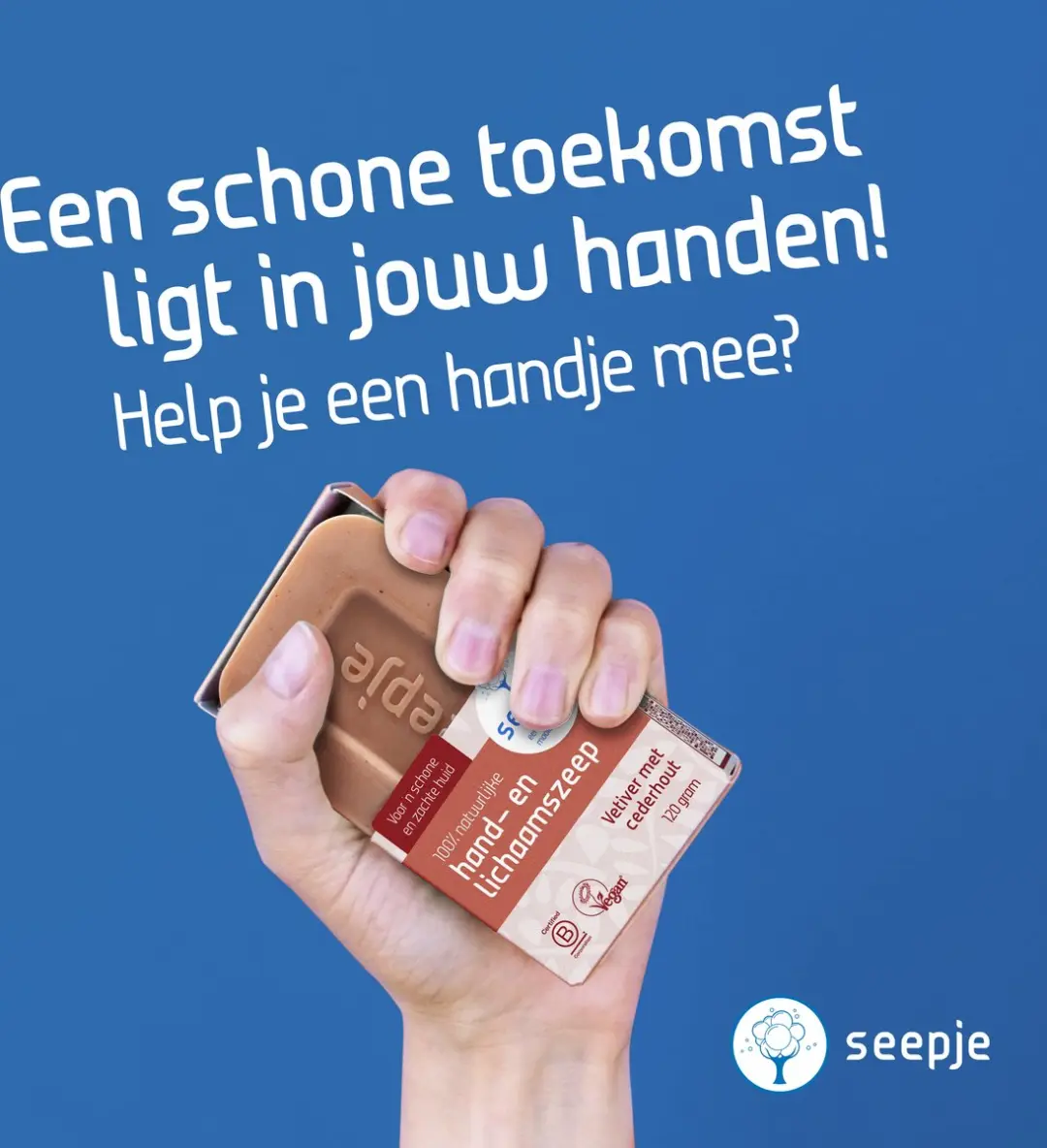 Seepje Vaste Handzeep Vetiver met Cederhout - 6x120ml