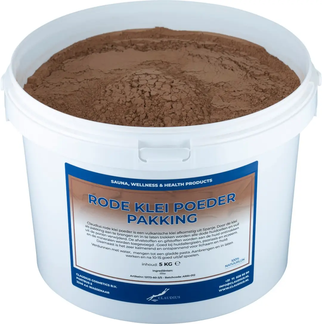 Splashbox Cosmetics Rode Klei Poeder 5 kg