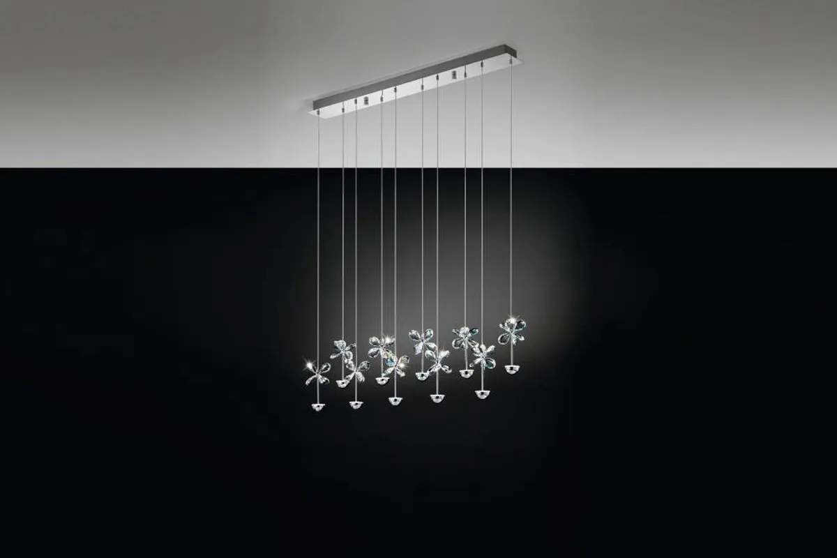 Eglo Pianopoli Hanglamp 15 LED - Ø50cm - Chroom - afbeelding 6 van 6