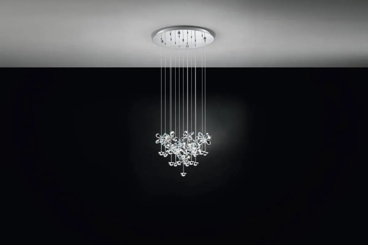 Eglo Pianopoli Hanglamp 15 LED - Ø50cm - Chroom