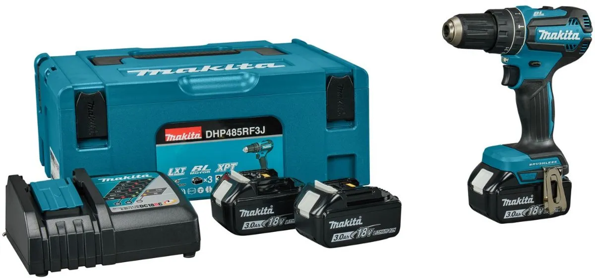 Makita DHP485RF3J Klop-/Schroefboormachine 18V