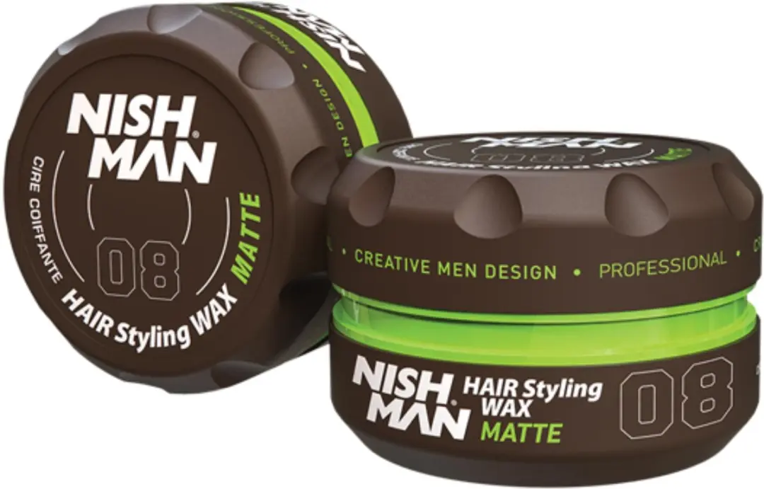 Nishman Hair Styling Wax 08 Matte Dark Vanilla