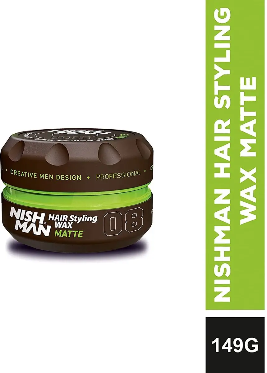 Nishman Hair Styling Wax 08 Matte Dark Vanilla - 150ml