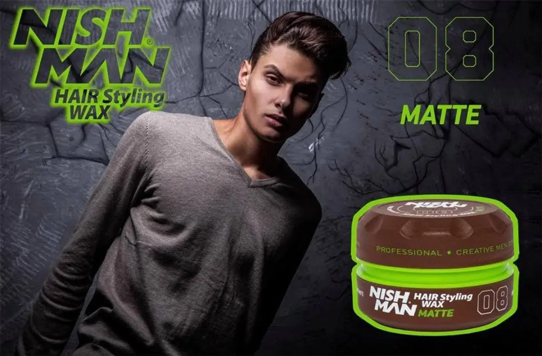 Nishman Hair Styling Wax 08 Matte Dark Vanilla - 150ml