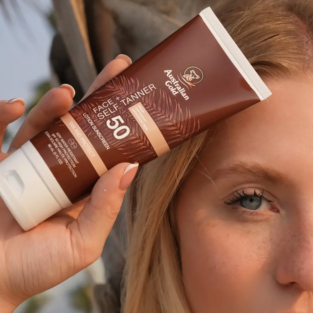 Australian Gold SPF 50 Zelfbruiner Gezicht 88ml
