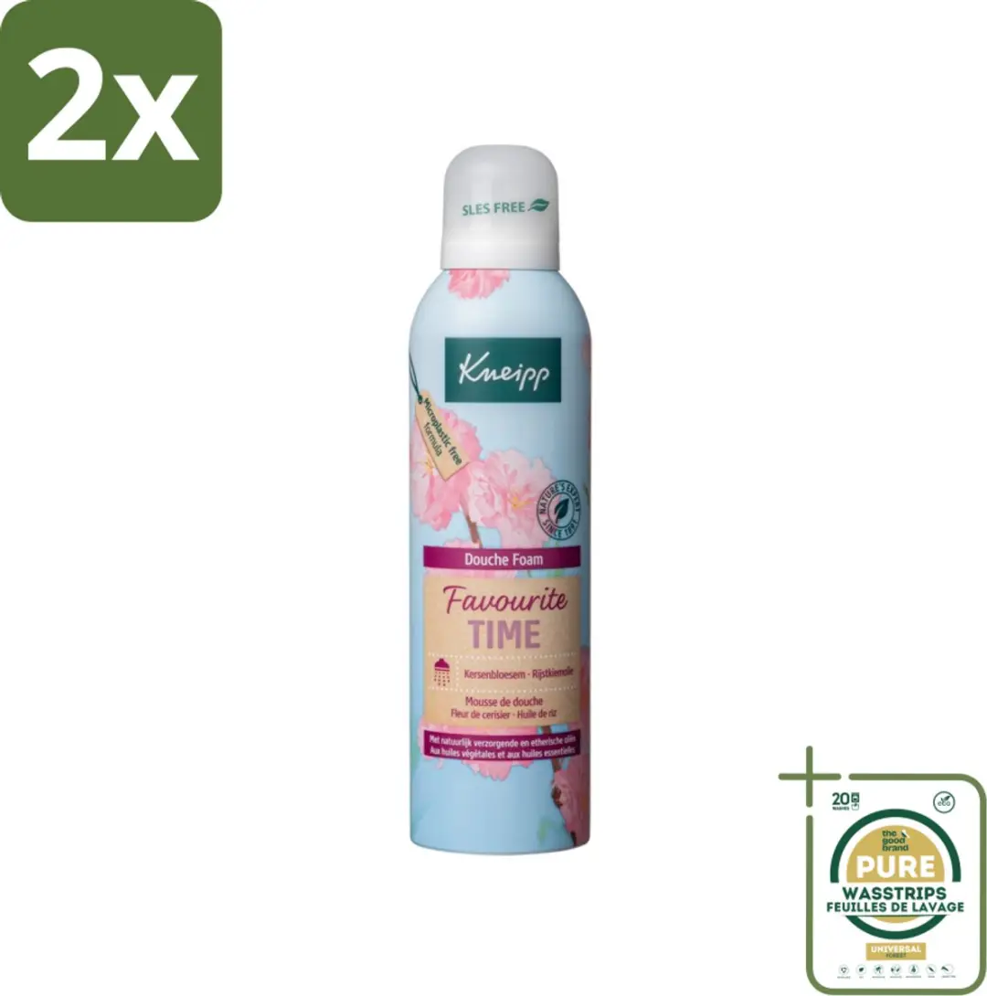 Kneipp Favourite Time Douche Schuim Kersenbloesem 200ml - 2 Stuks