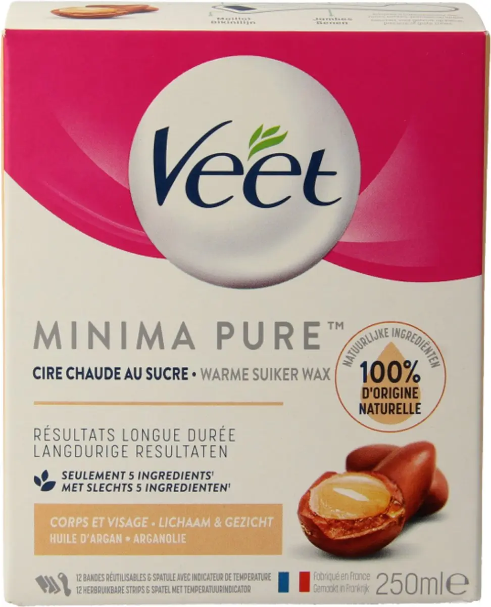 Veet Warme Wax Minima Arganolie 250ml