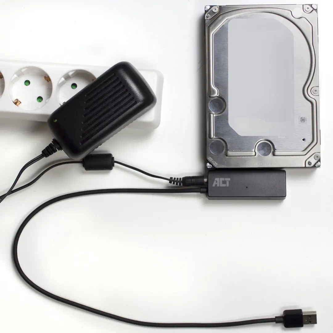 ACT AC1515 SATA naar USB 3.0 Adapter - 5Gbps - Zwart
