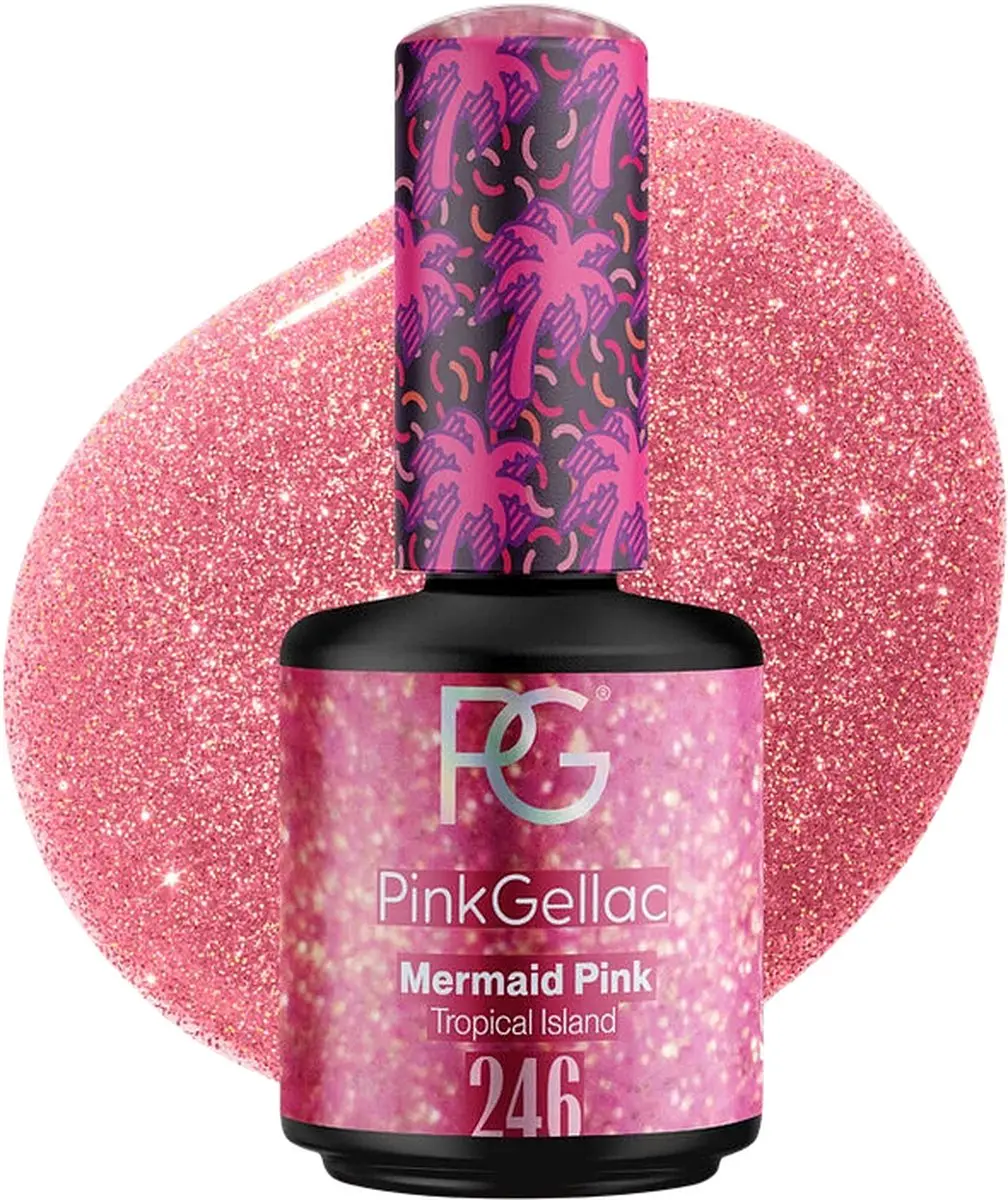 Pink Gellac Glanzende Roze Gellak 15ml