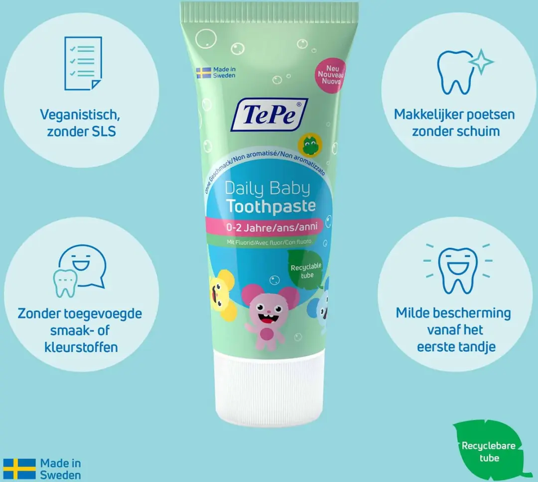 TePe Daily Baby Tandpasta 0-2 jaar 50ml