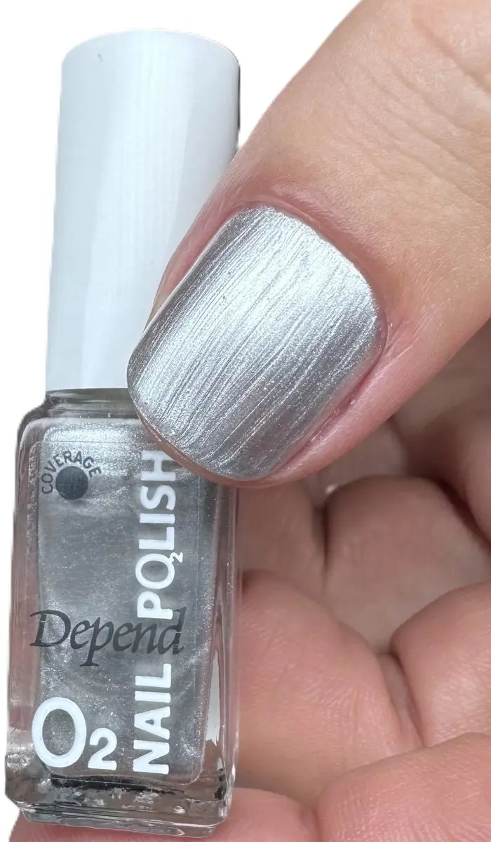 Depend Cosmetics O2 Nagellak 815 Zilver Metallic