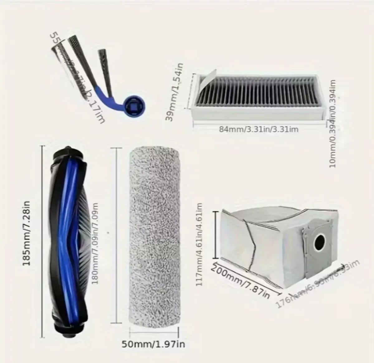 Ecovacs T80 Omni/T80 Pro Omni Accessoireset - 19 Stuks