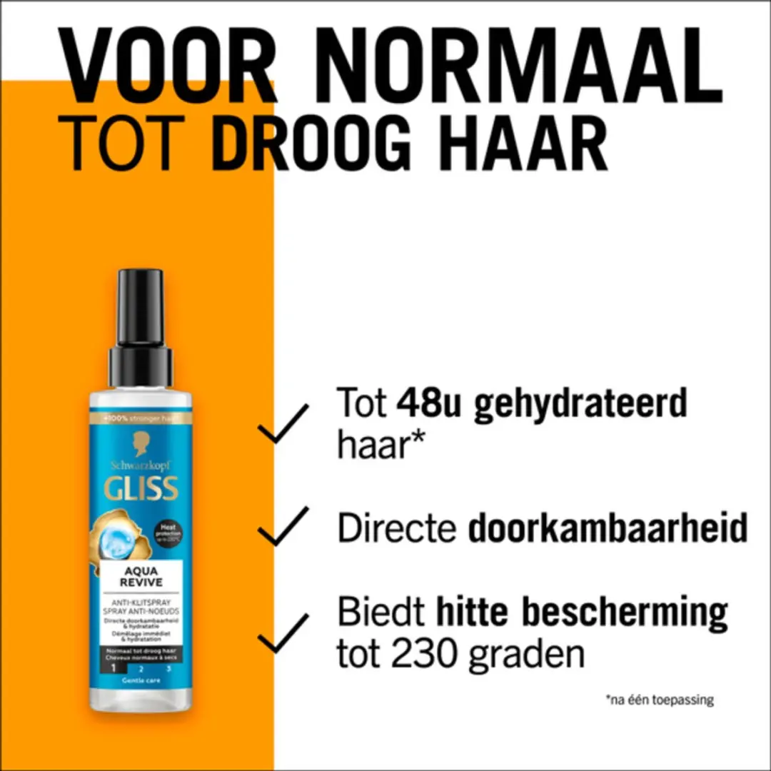 Gliss Aqua Revive Anti-Klit Spray 200ml