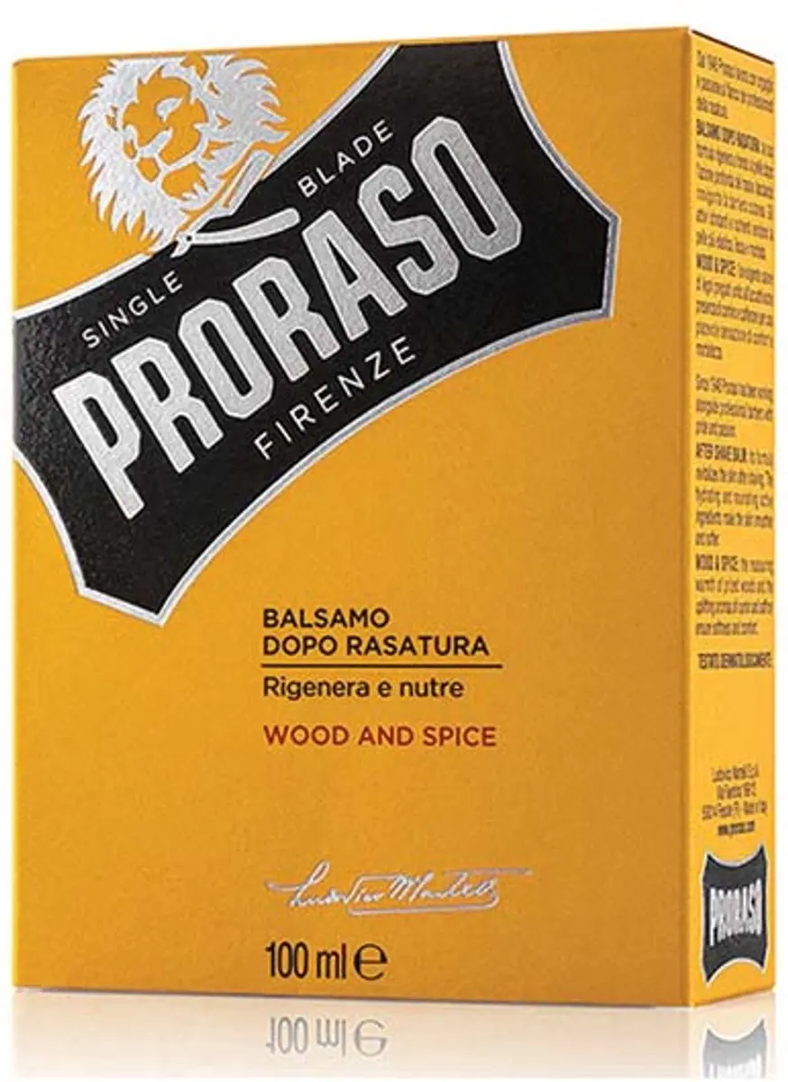 Proraso Wood and Spice Aftershave Balm 100ml