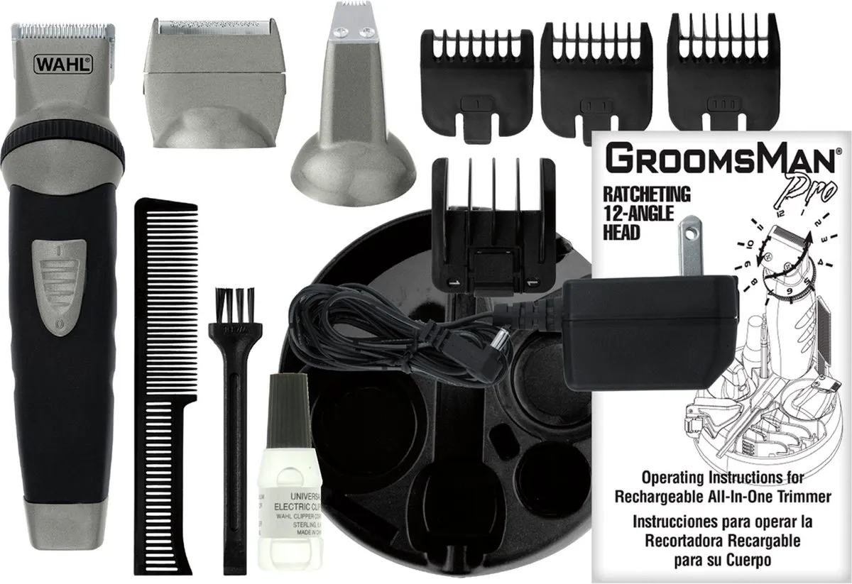 Wahl Trimmer Body Trim WA9953-016 - 6 Opzetstukken - Zwart - afbeelding 6 van 6