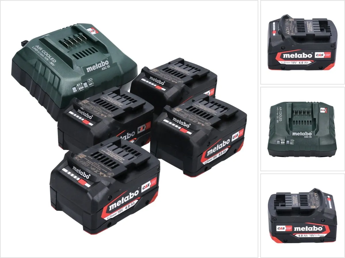 Metabo Li-Power 18V 4.0Ah CAS Accu Set