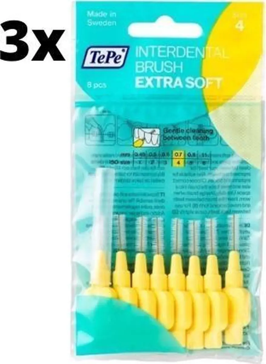 TePe Extra Soft Geel 0,70mm