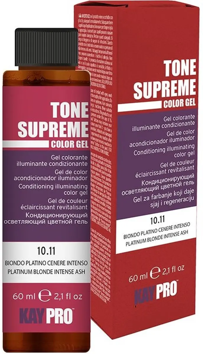 KayPro Tone Supreme Color Gel Platinum Blonde Intense Ash 60ml