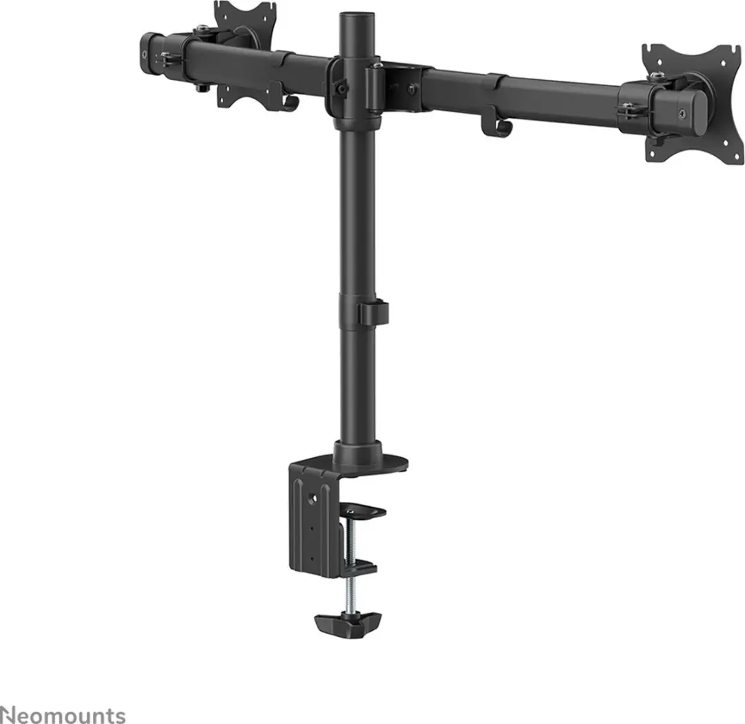 Neomounts FPMA-DCB100DBLACK Monitorarm 2x 10-27" - 10kg/scherm - Zwart - afbeelding 6 van 6