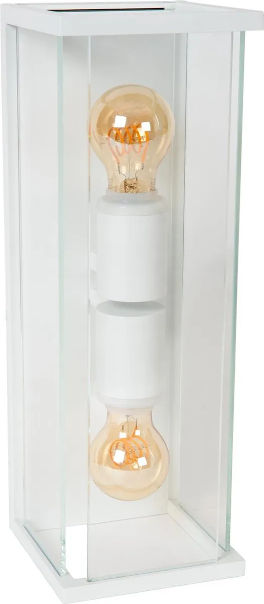 Lucide Claire Wandlamp 2xE27 IP54 - Wit