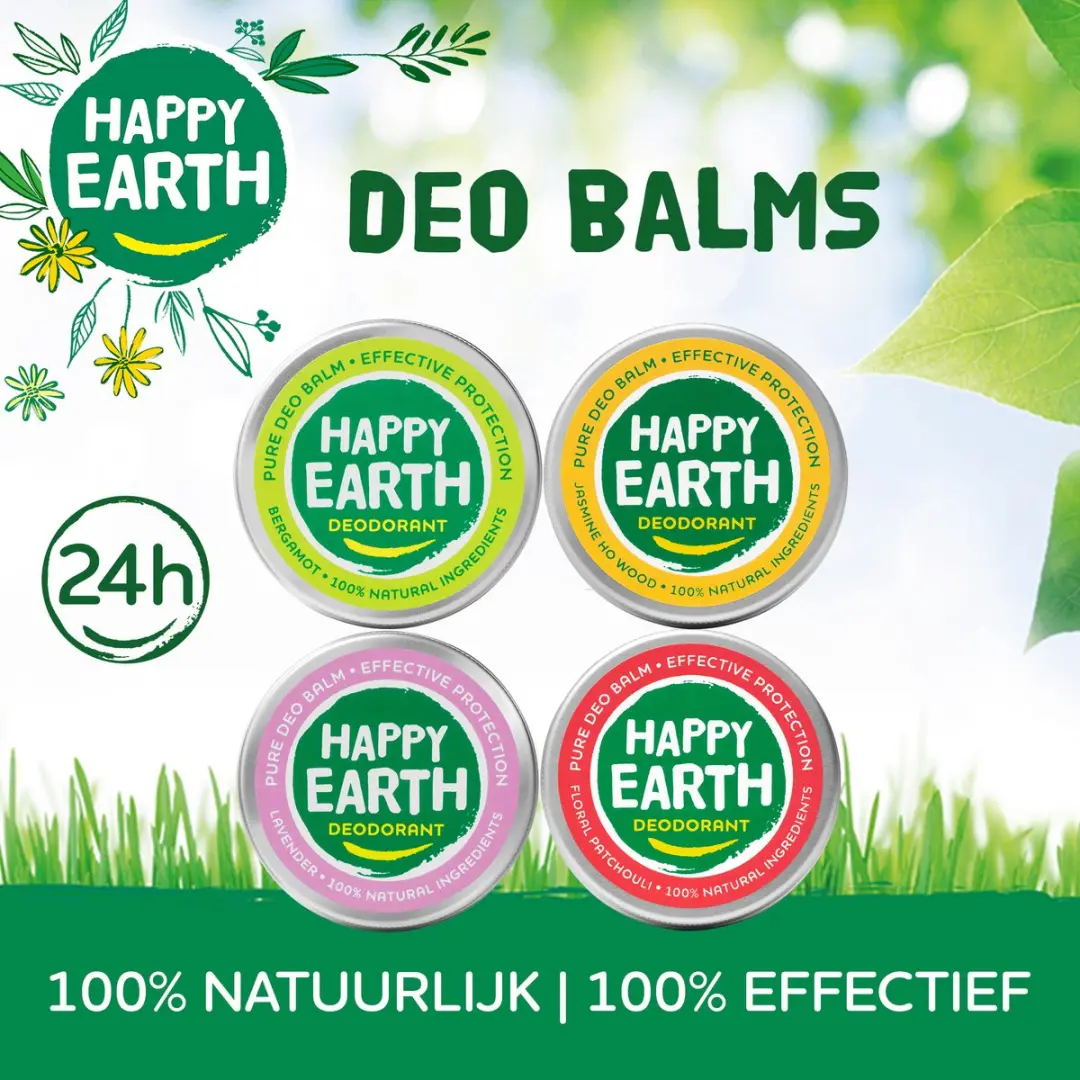 Happy Earth Deodorant Balm Bergamot 45g