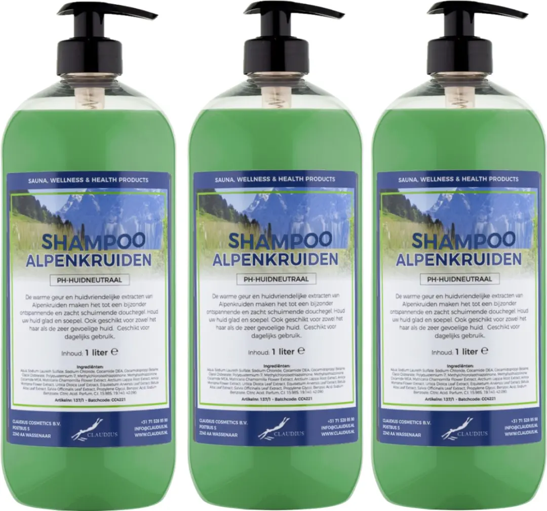 Splashbox Cosmetics Alpenkruiden Shampoo 1L