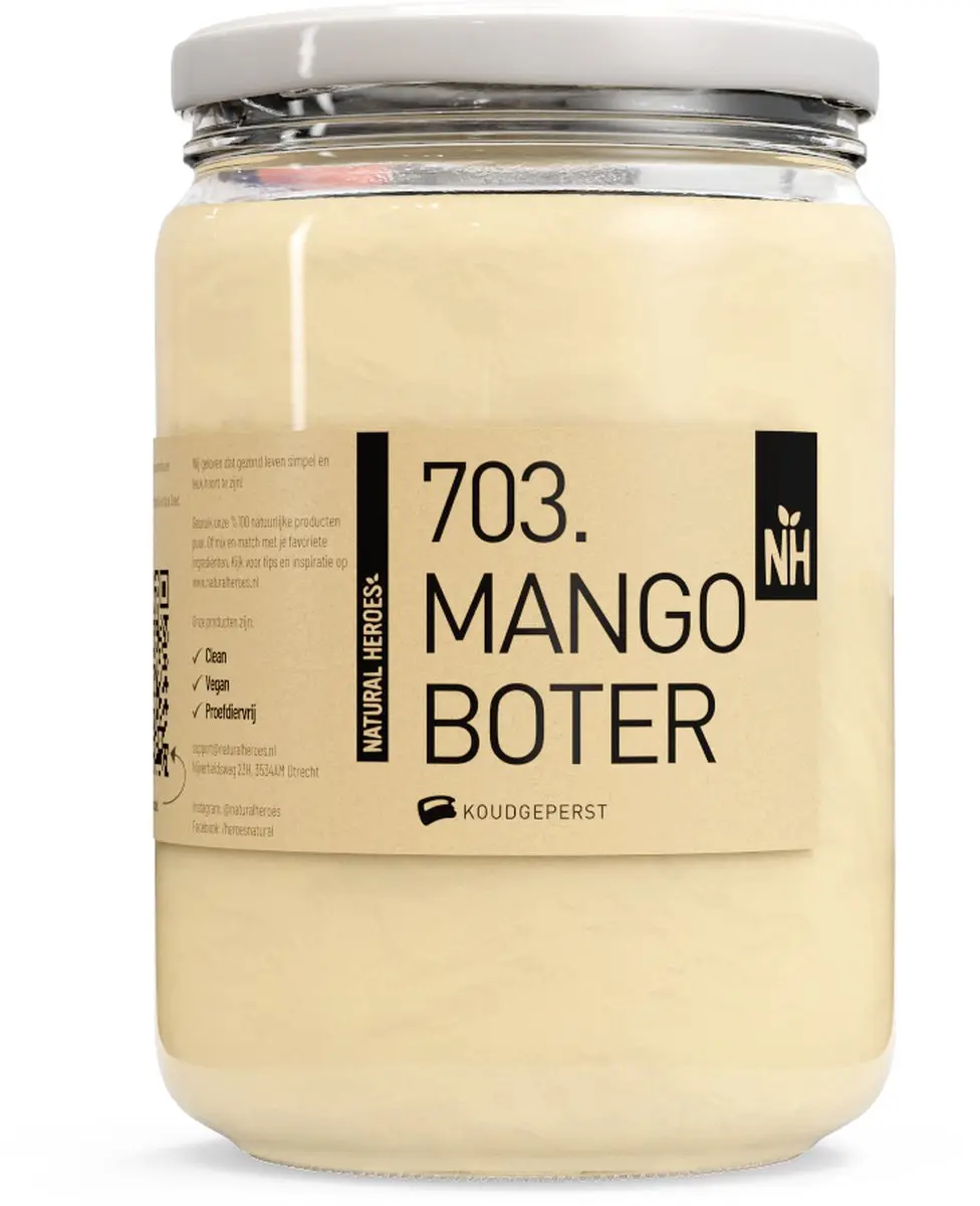 Natural Heroes Mango Boter 500ml - Koudgeperst & Geraffineerd - afbeelding 6 van 6