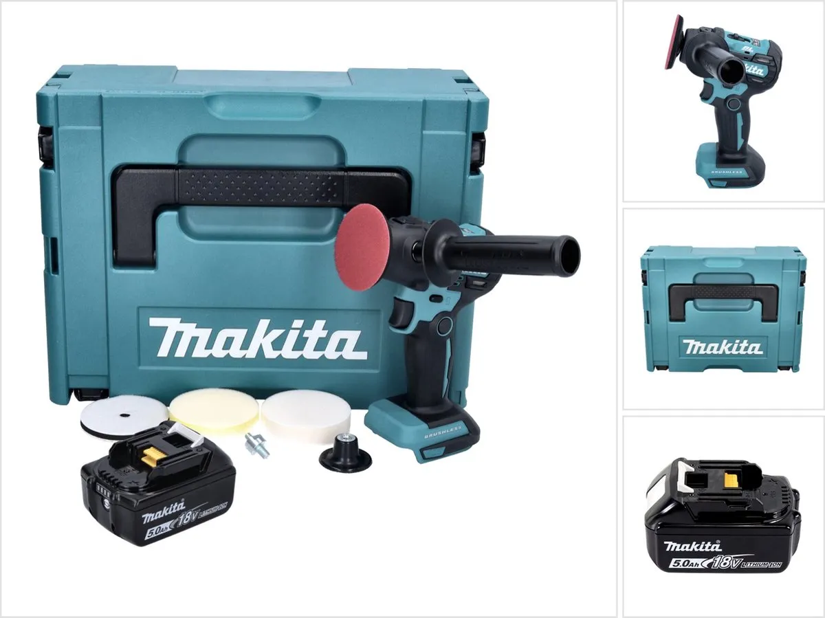 Makita DPV300 Accu-Polijstmachine 18V 80mm
