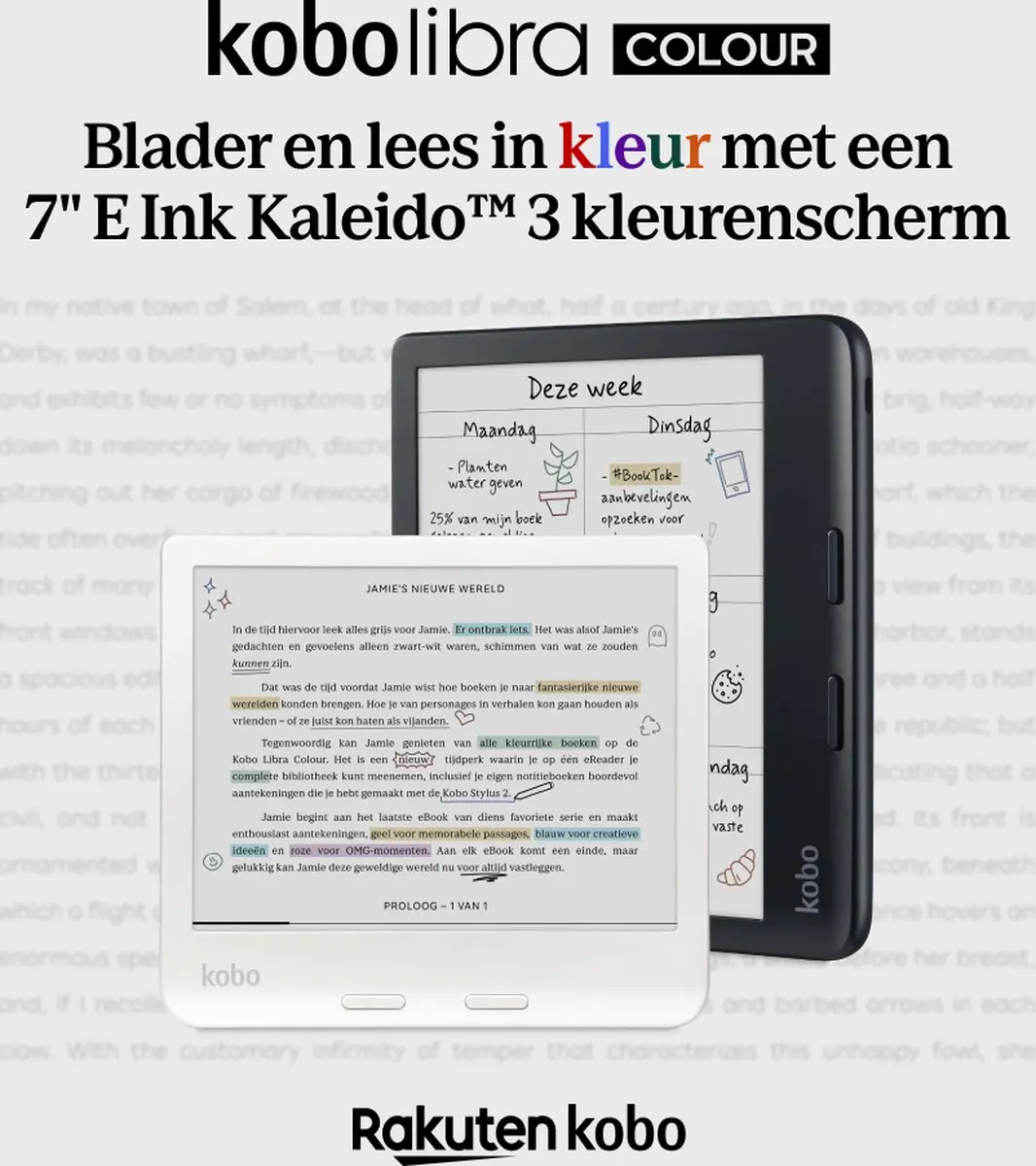 Kobo Libra Colour E-reader 7 inch - 32GB - Wit