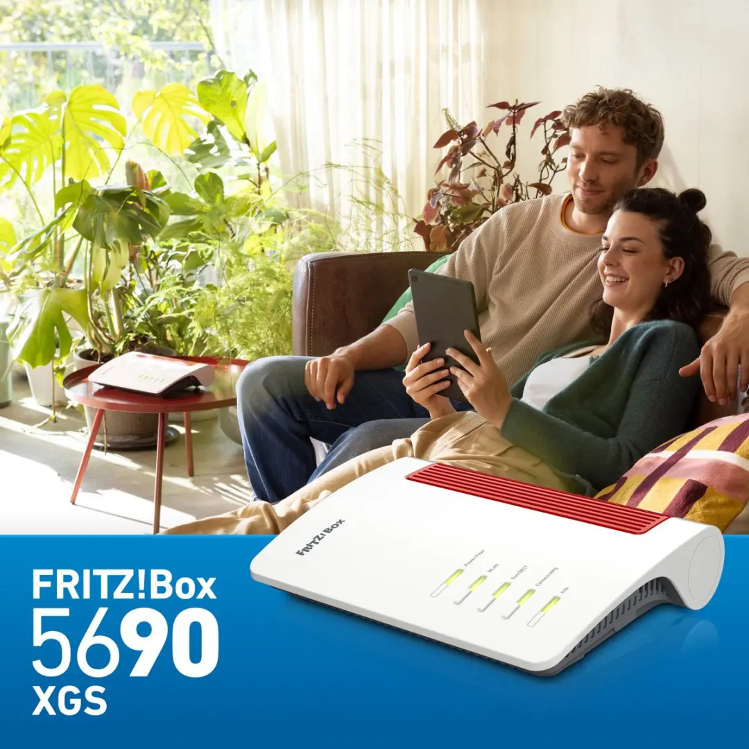FRITZ!Box 5690 XGS - 5x Gigabit LAN - 1x WAN - Wit