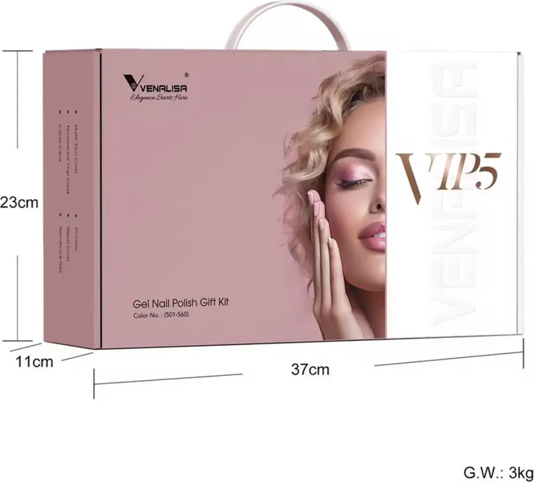Venalisa VIP5 XL Gellak Set - 66 Stuks - 7.5ml - VIP5 Multi