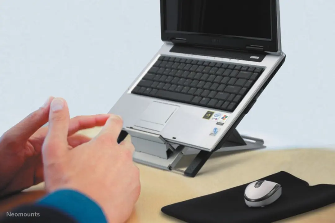 Neomounts NSLS100 Laptop/Tablet Stand - 10-22" - 6 Posities - Zilver - afbeelding 6 van 6