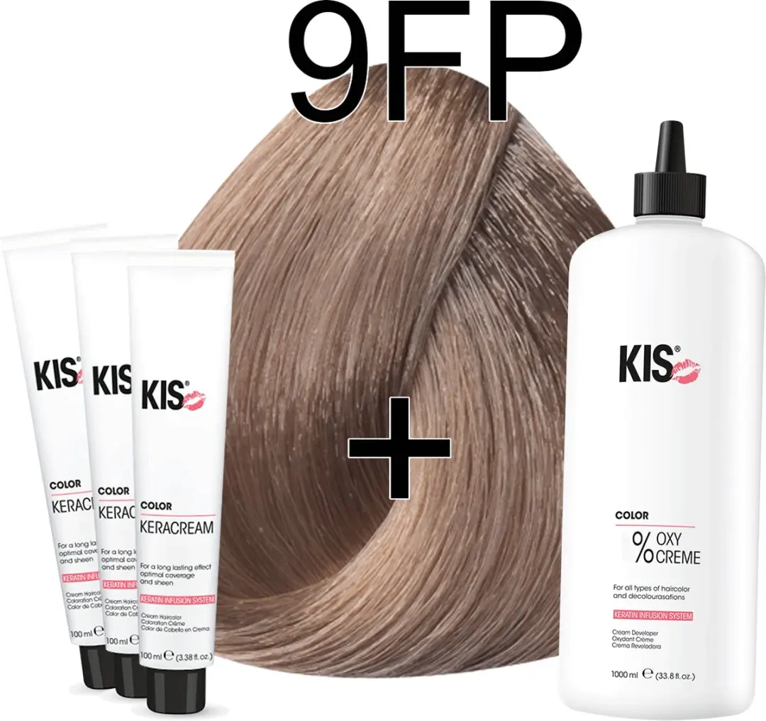 KIS KeraCream Color Zeer Licht Rose Blond Haarverfset 100ml
