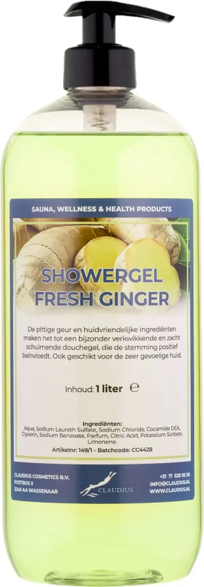 Splashbox Cosmetics Douchegel Fresh Ginger 1L