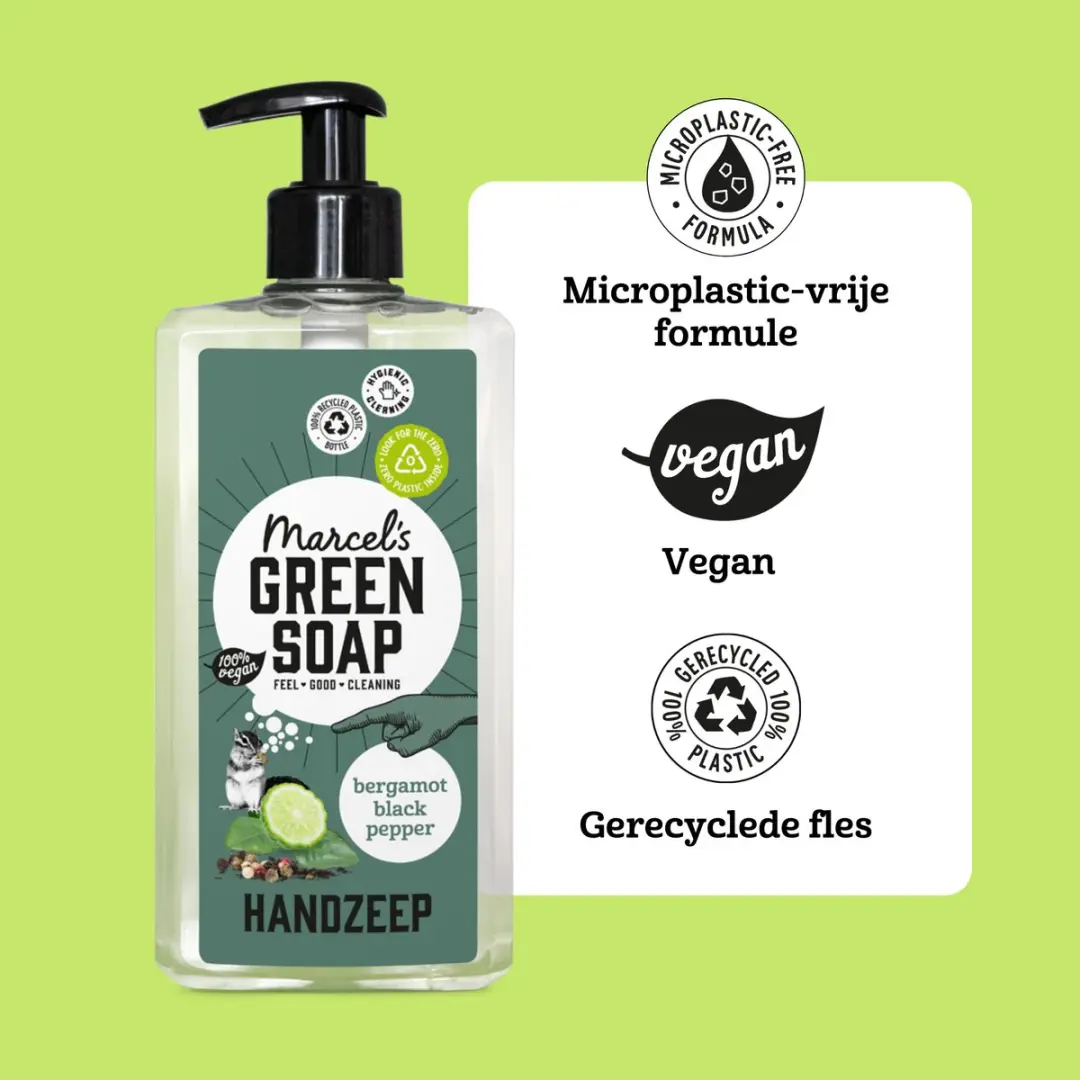 Marcel's Green Soap Handzeep Black Pepper & Bergamot 6x500ml - afbeelding 6 van 6