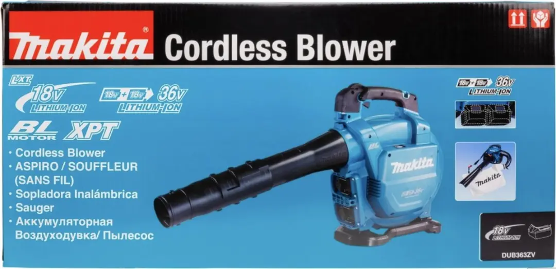 Makita DUB363ZV 36V Li-Ion Bladblazer - 194 km/h - afbeelding 6 van 6