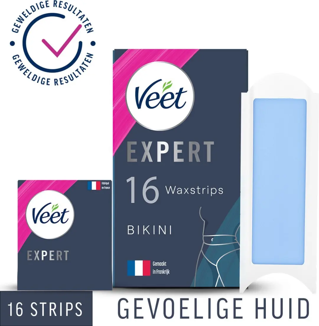Veet Expert Ontharingsstrips Gevoelige Huid - 56 Stuks