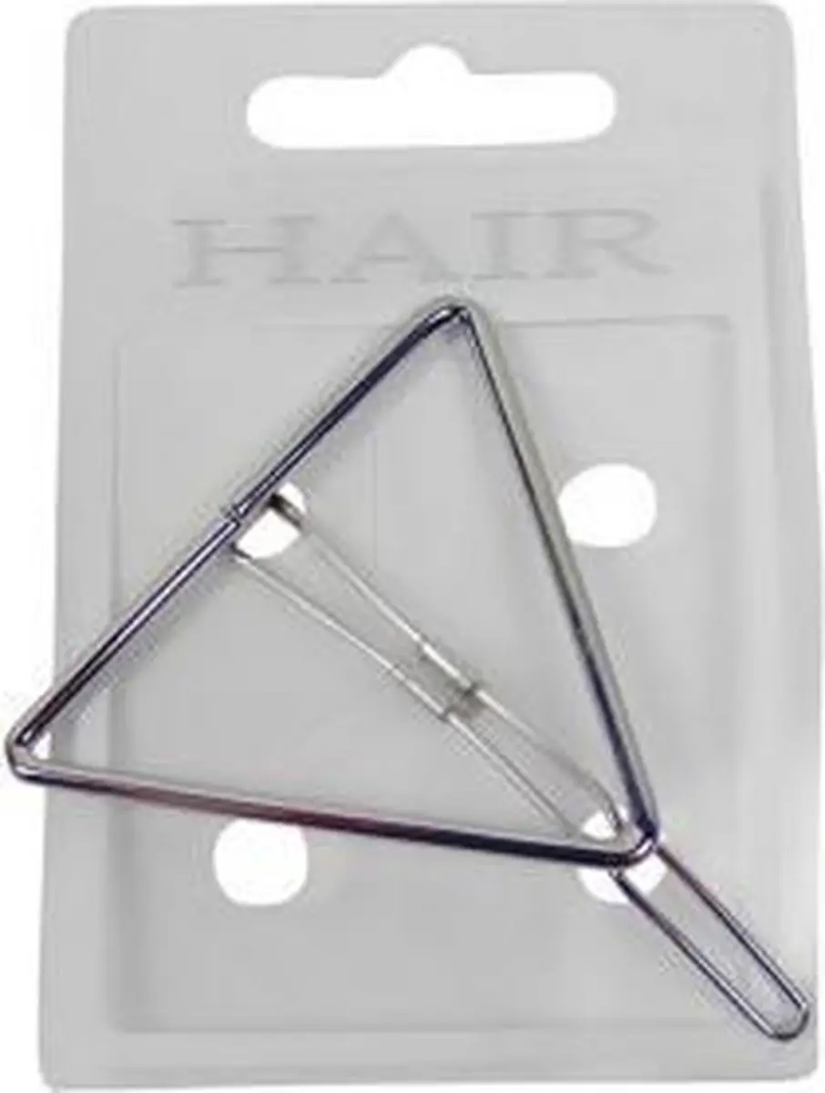 Haarsoires Haarspeld Driehoek 5cm - Zilver
