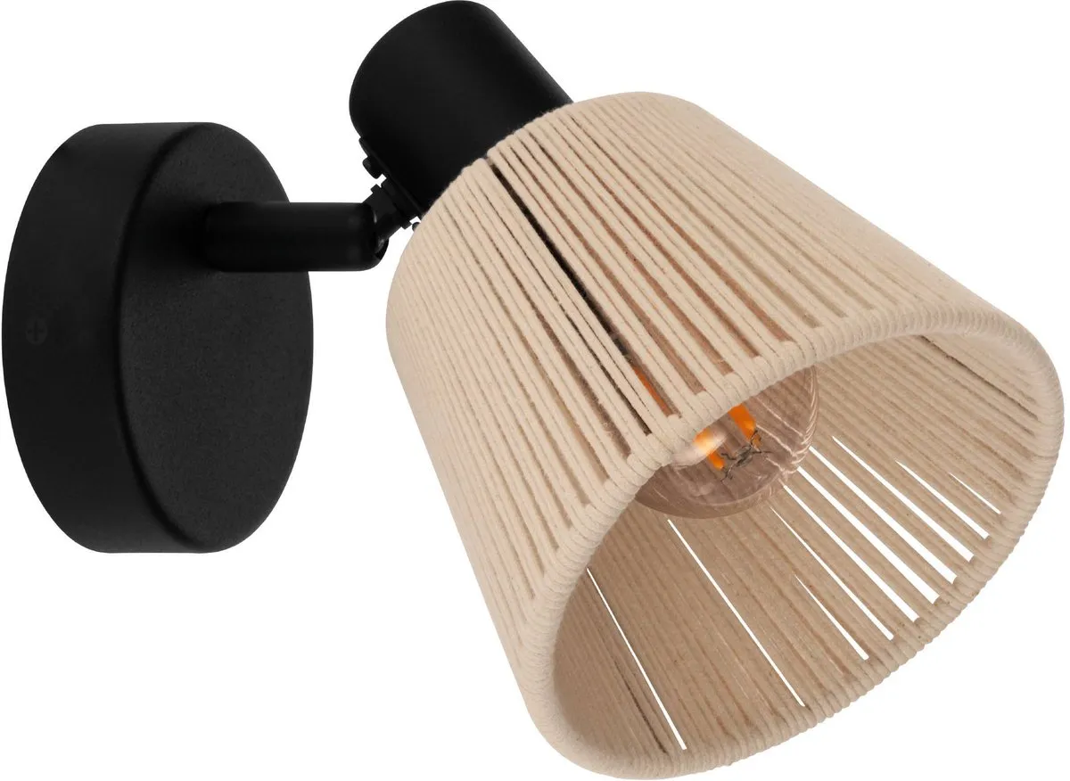 Eglo Seagard Spot E14 - 11.5 cm - Zwart/Crème