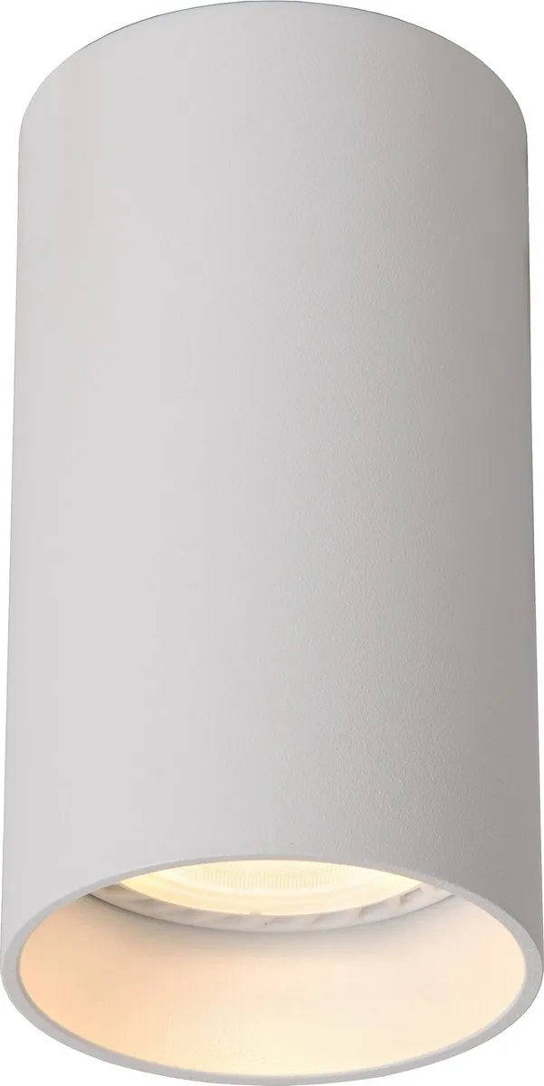 Lucide DELTO Plafondspot Ø5,5cm - LED Dim to Warm 2200K/3000K - GU10 - Wit