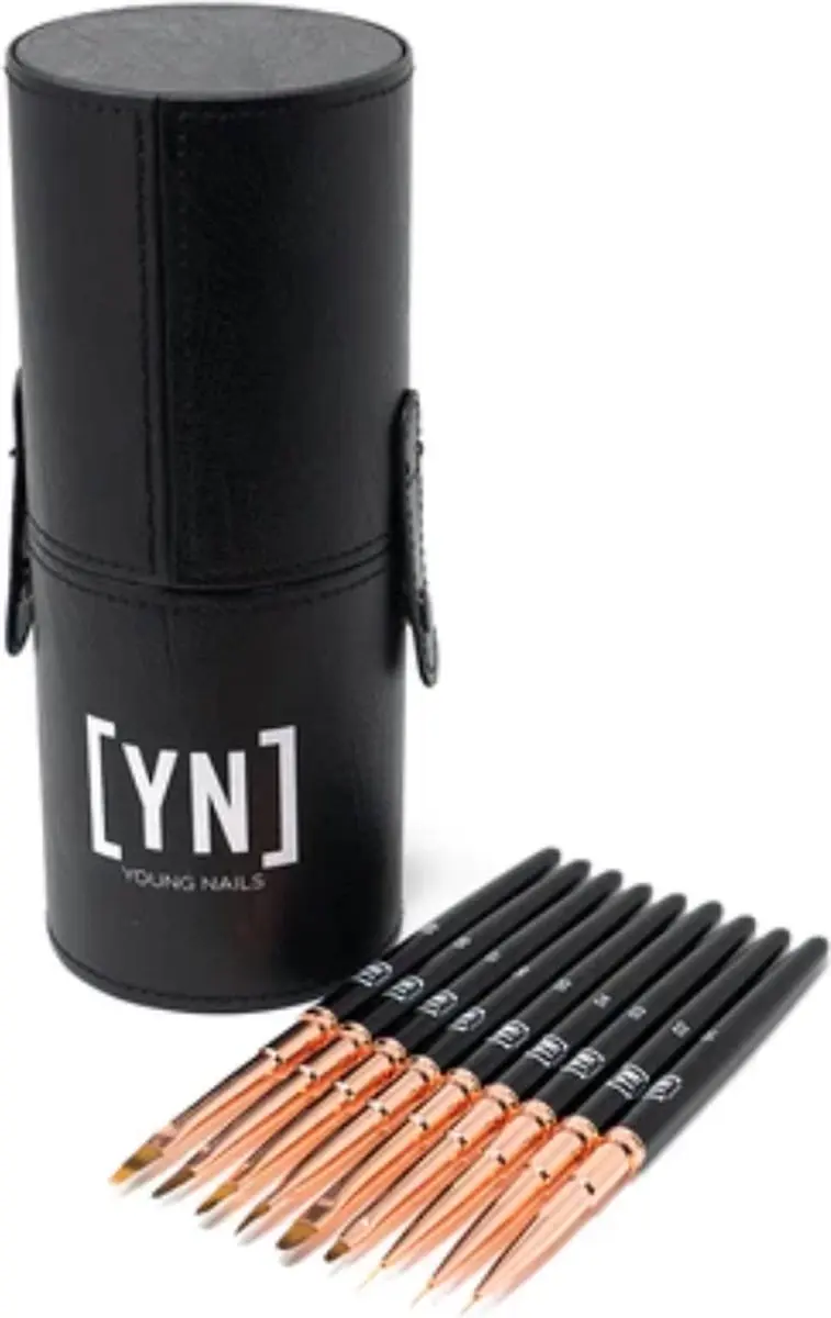 Young Nails Rosé Gold Nagelborstel Set