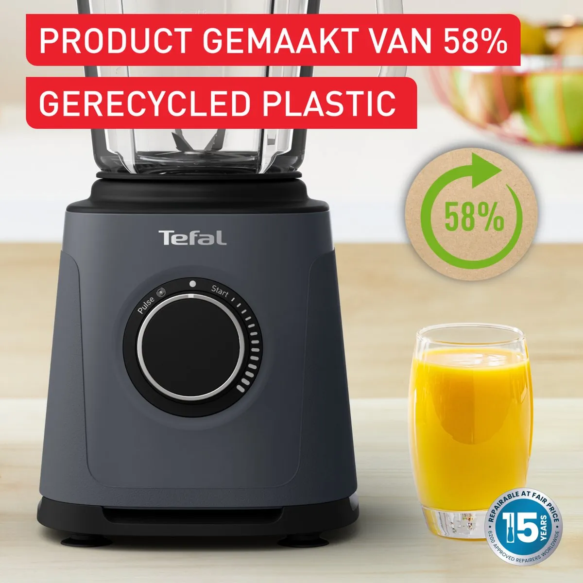 Tefal Perfectmix Essential BL771B Blender - 1200W - 1,5L - Zwart
