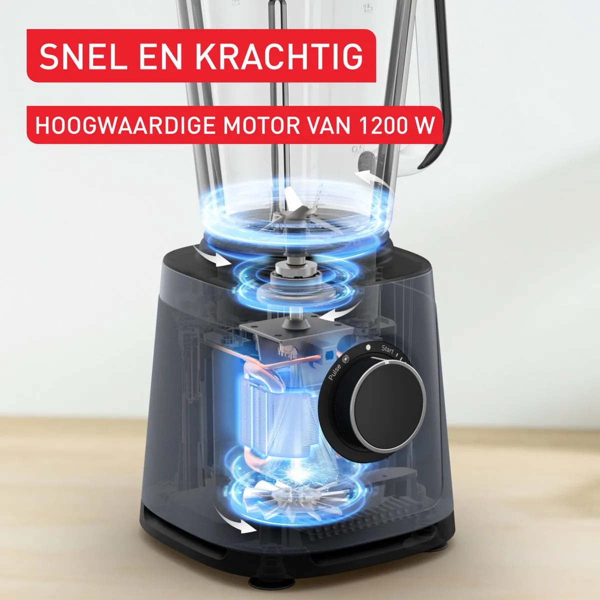 Tefal Perfectmix Essential BL771B Blender - 1200W - 1,5L - Zwart